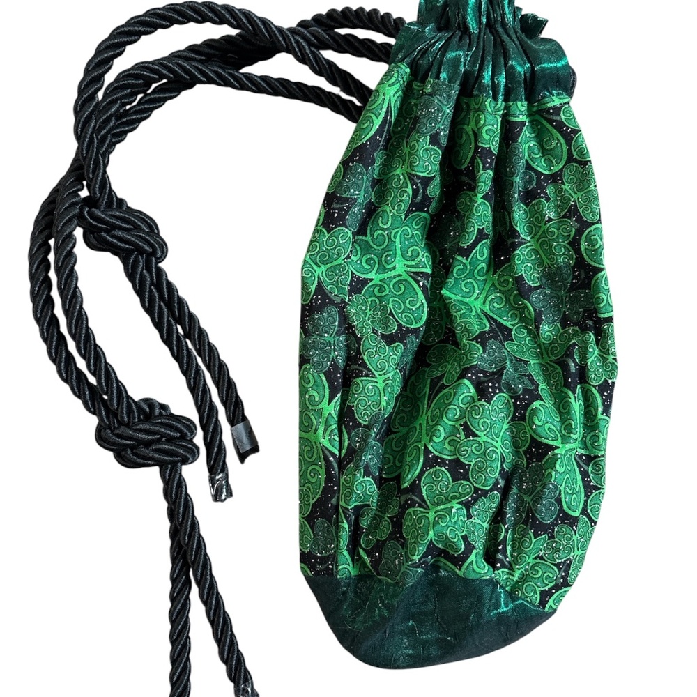 Set of 2‎ drawstring bags clover leaf and paisley - Picture 4 of 5